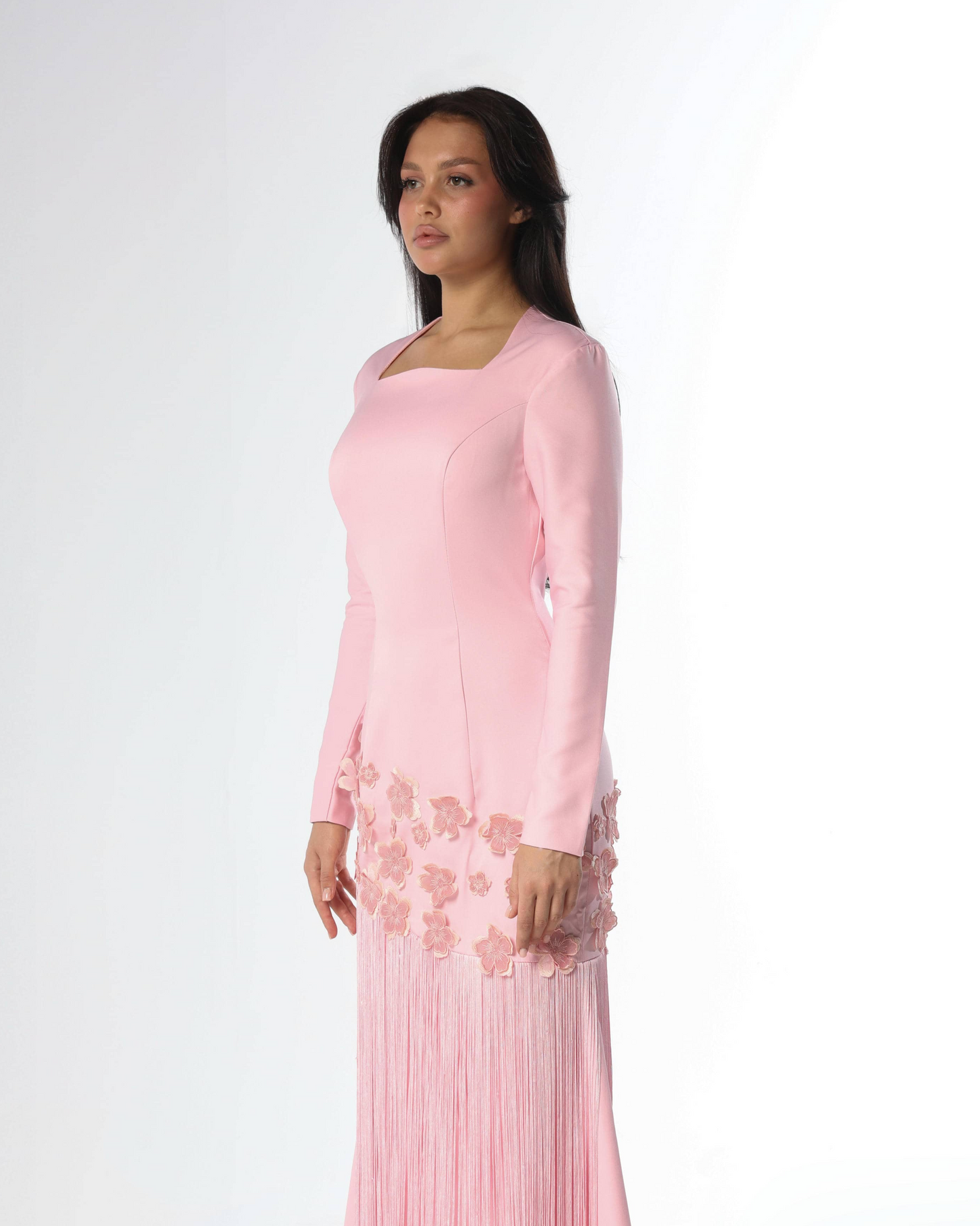 Fringed Pink Dress