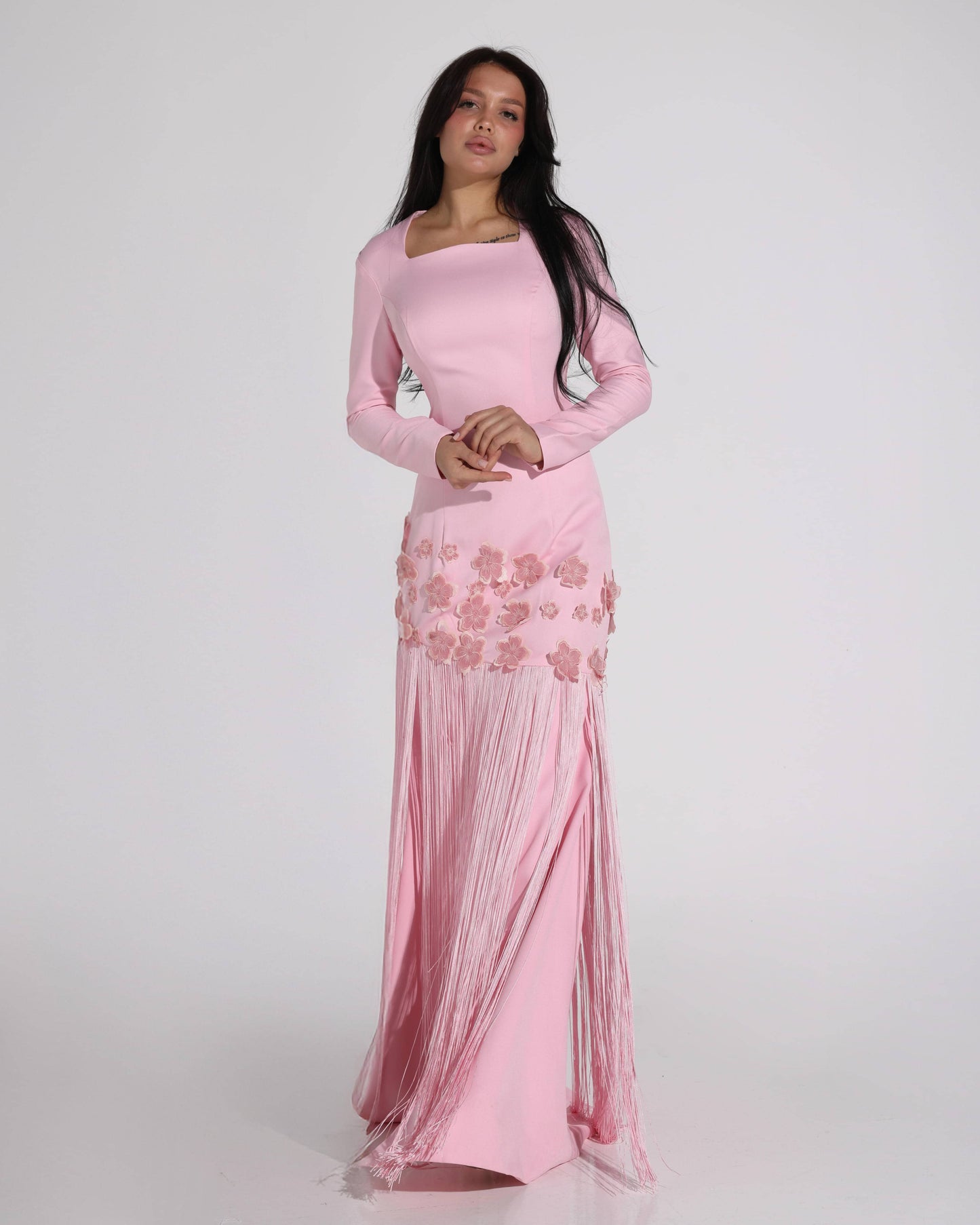 Fringed Pink Dress